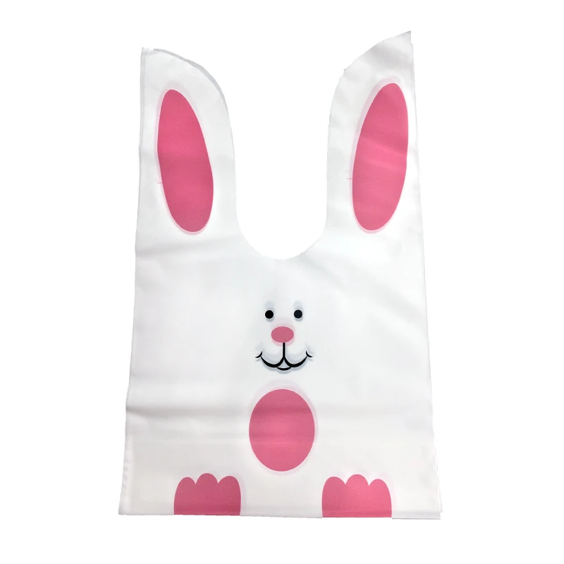 Assorted Cute Rabbit Ear Gift Bags for Cookies, Candy, and Party Favors