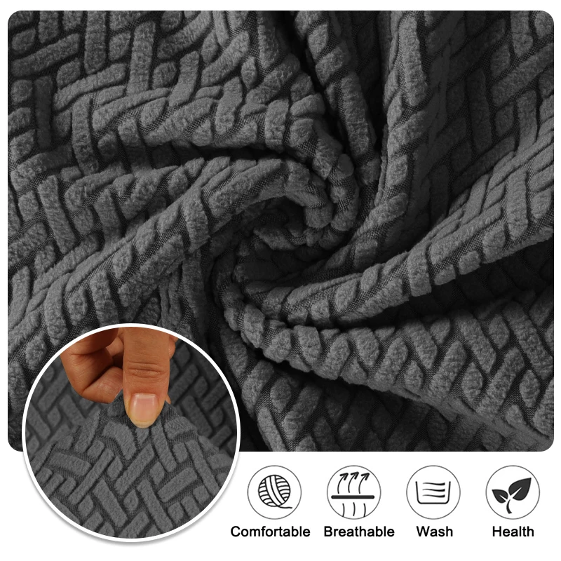 Jacquard Thick Elastic Sofa Cover Slipcovers For Living Room Stretch Armchair Corner Couch Cover 1/2/3/4/5 Seater L Shaped 4