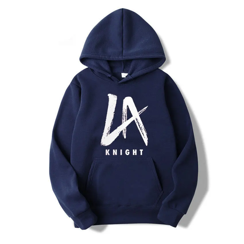 

Men's Navy LA Knight Logo Pullover Hoodie 2024 New Fashion Spring Autumn Male Sweatshirt Sport Women Oversized Clothes Tops