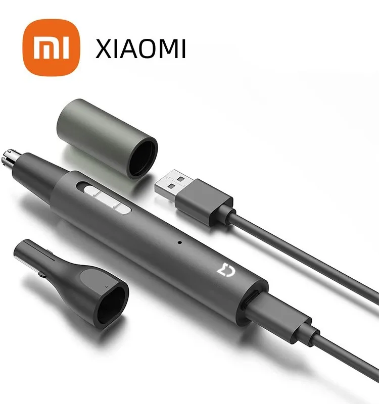 Xiaomi Mijia Electric Hair Trimmer for Nose Men Painless Rechargeable Sideburns Eyebrows Beard 3 in 1 Hair Trimmer Shaver
