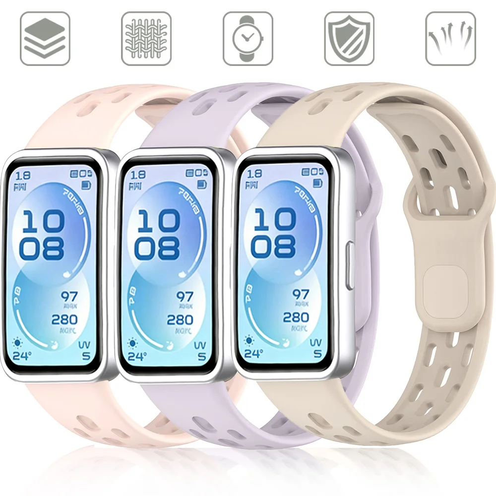 Silicone Sports Breathable Mesh Wristband Bracelet