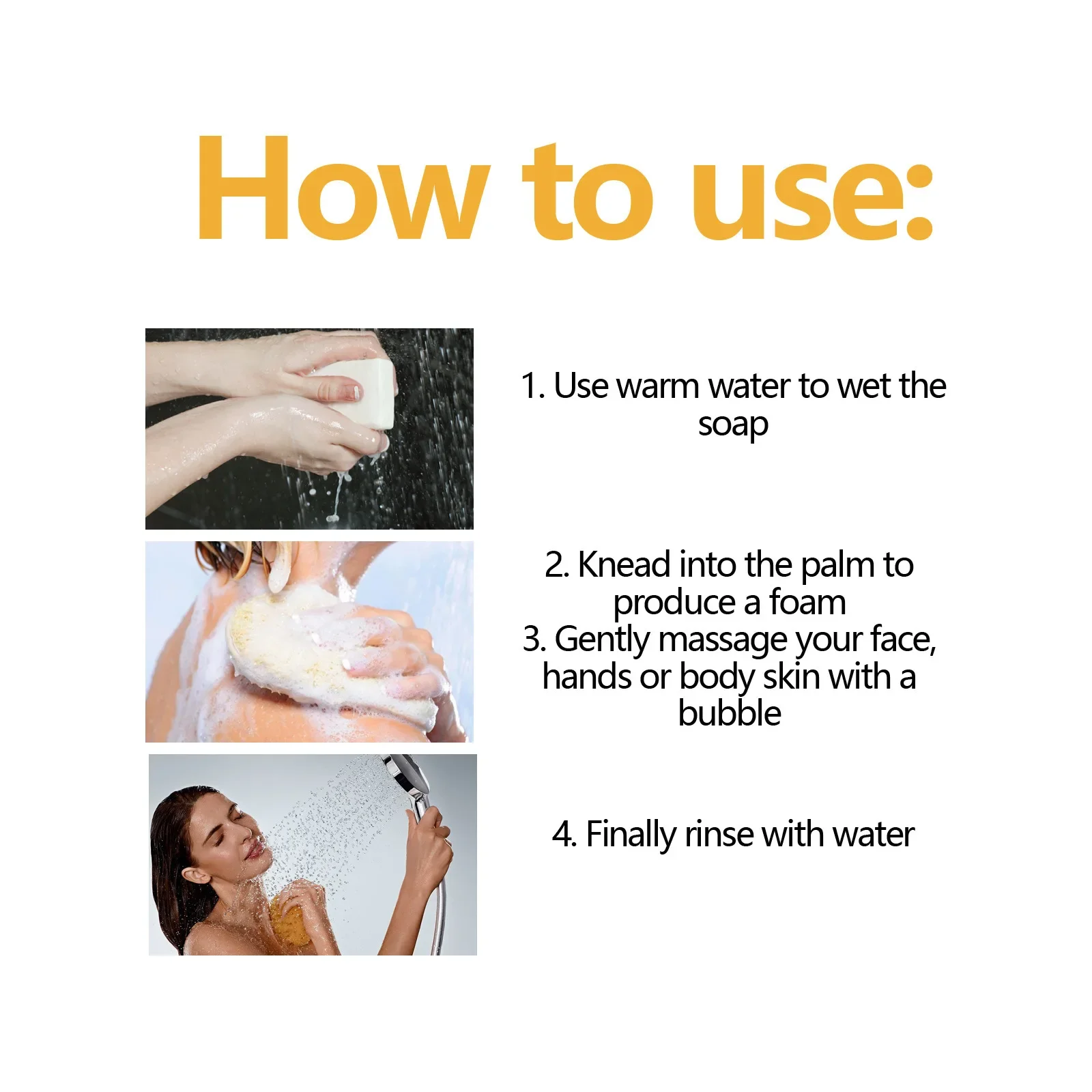 Kojic Acid Dark Spot Remove Soap for Cleaning the Face Whitening Oil Control Even Tone Skin Products Natural Turmeric Soap Bar 6