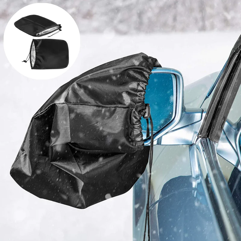 1Pair Car Rear View Side Mirror Protective Cover Auto Side Mirror Protective Frost Guard Snow rain Covers Exterior Covers