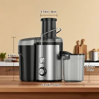 Extracteur de jus compact Sejoy, machine à jus, multiples dispositifs de sécurité, fonctionnement centrifuge, vitesse réglable 6