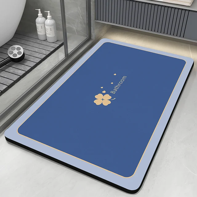 Tappetino da bagno super assorbente Tappetino da bagno antiscivolo Tappetino per vasca da bagno Tappeto per doccia ad asciugatura rapida Tappeto per WC Zerbino lavabile 1