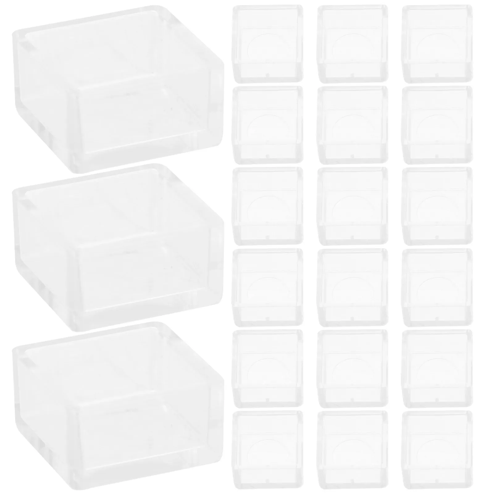 25Pcs 초보자를위한 플라스틱 빈 수채화 하프 팬 페인트 팔레트 학생 예술가 재사용 가능한 경량 휴대용 부드러운