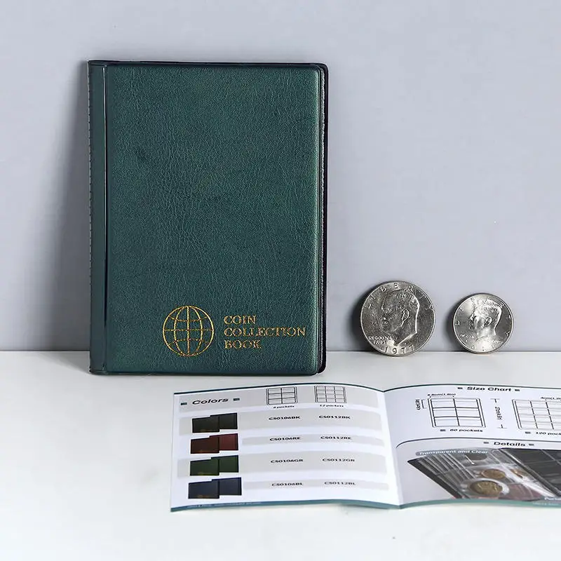 Coin Album Holders Home Decoration 120/150/240 Pockets Money Organizer Gifts Collection Book Stamp Photo Album