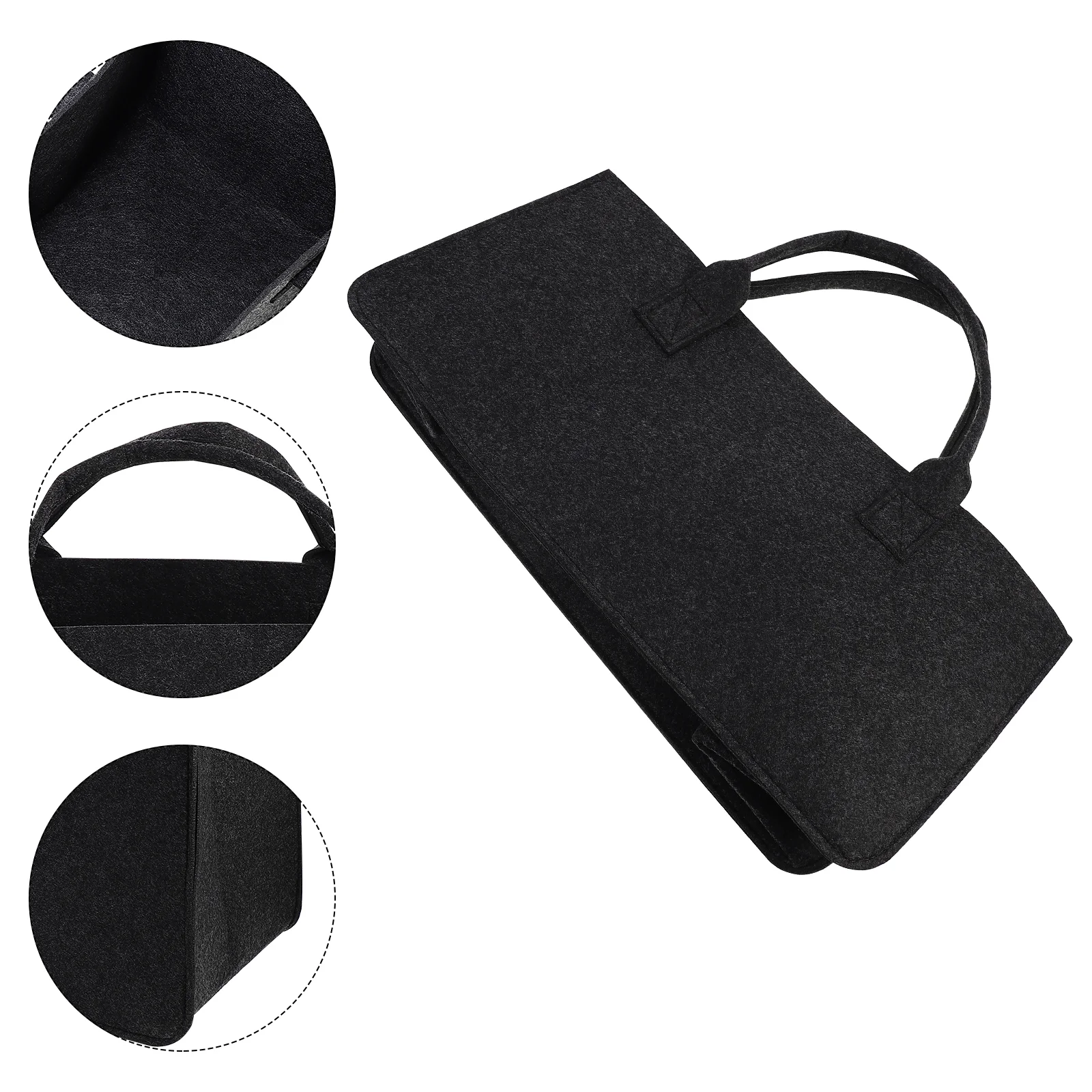 1 Pc Portable Felt Storage Pouch Firewood Storage Bag for Outside felt firewood bag felt firewood basket