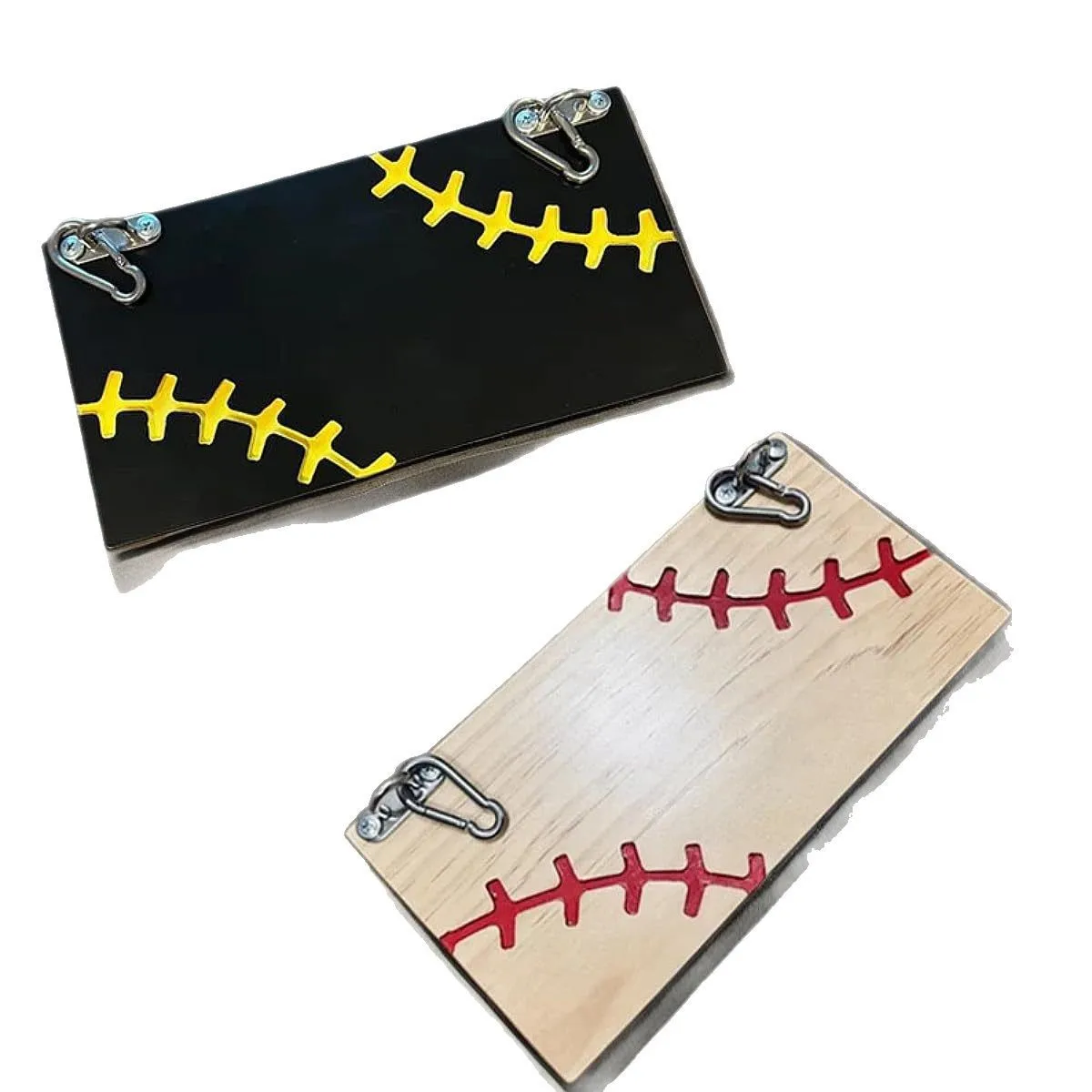Suspended wooden footrest, portable baseball fence, durable and adjustable foot support for spectators