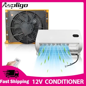 Aspligo 10500BTU Elettrico Split Parcheggio Aria Condizionata Auto Camion Refrigerazione Aria Condizionata Per Caravan Camper Van Trattore