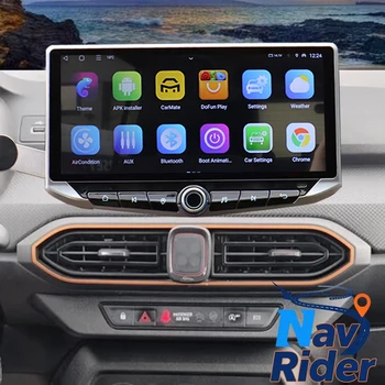 Unidad principal de pantalla de Radio Android de 10,88 pulgadas para Renault Sandero Dacia Sandero 2019-2025 Multimedia estéreo Auto inalámbrico Carplay GPS 1