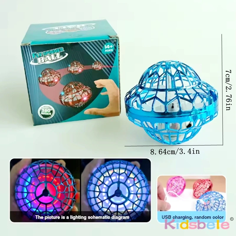 Kids Flying Ball Toy Magic Intelligent Sensor Floating Spinning UFO Shape Flying Ball Summer Indoor Outdoor Toy Birthday Gift_voghion.com