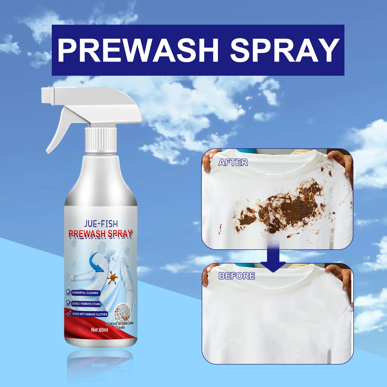 Stain remover spray clothing stain removal wet wipes clothes stain remover clothing oil dirt clean clothes decontamination shoes socks yellow cleaning fabric stains cleaner liquid
