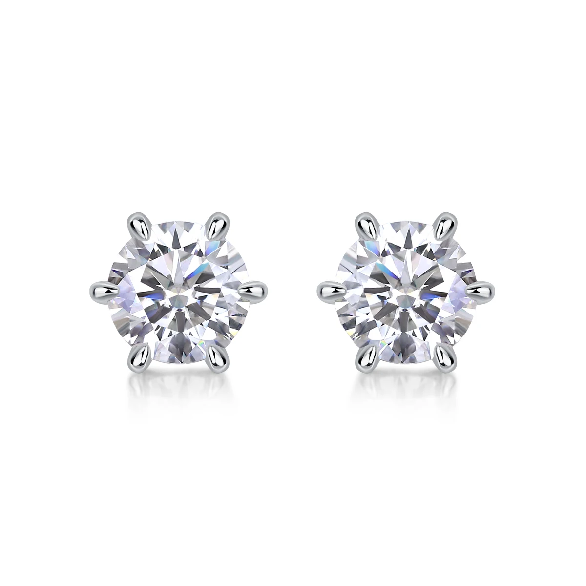 JIUZUAN Moissanite Stud Earrings image 7