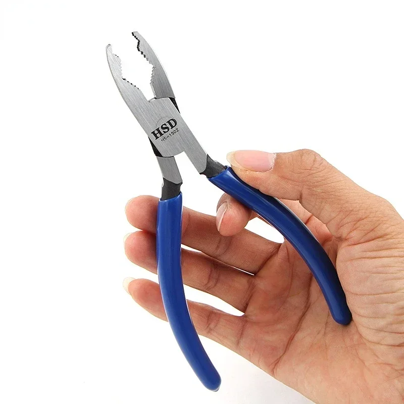 

Blue Handle Mini Pliers Anti-skid Jewelry Tool Pliers Removal Gripping Pliers for Quickly Extracting Damaged Stuck Screws Tool