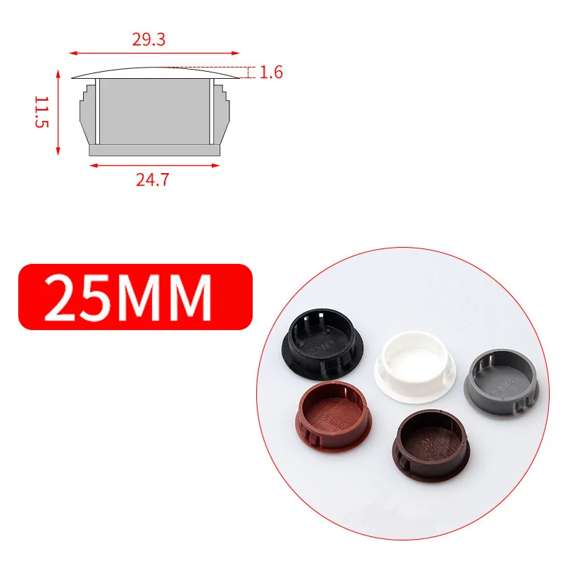 80 Pcs Silicone Rubber Hole Plugs - 8 Sizes, Black Snap-in Caps For Waterproof Sealing