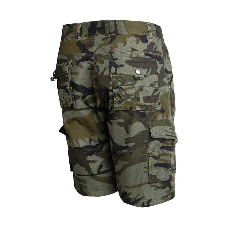 2024 New Camouflage Casual Shorts Men Tactical Camo Cargo Short Pants Military Gym Running Hiking Short Sets Streetwear