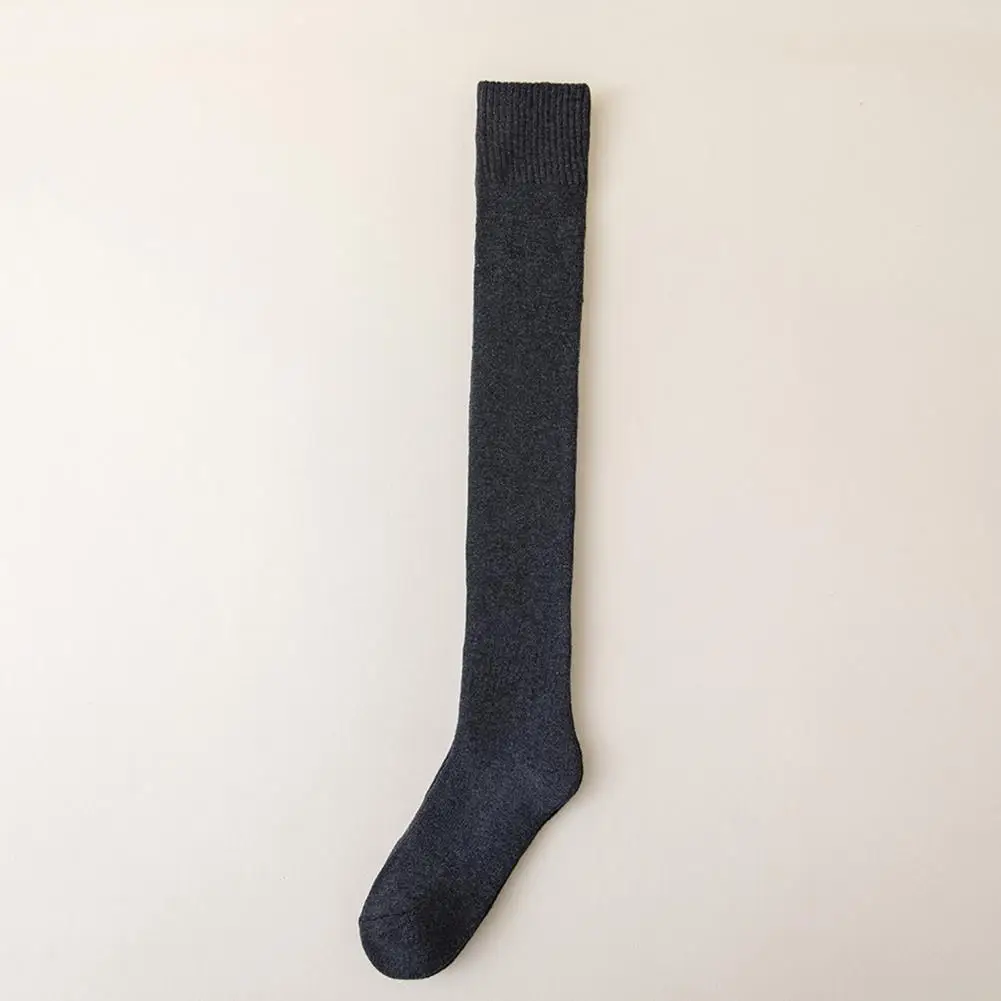 

Over-the-knee Stockings Thermal Lady Long Socks Over Knee Length Anti-slip Warm Soft Breathable Elastic Winter Stockings Women