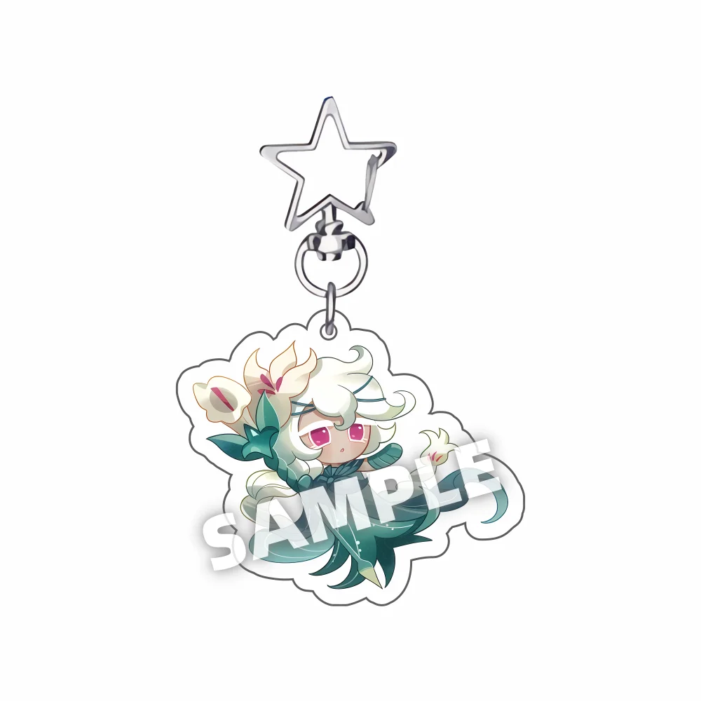 Cookie Run Kingdom Acrylic Keychain - Candy Apple Milk Shadow Pure Vanilla Jewelry Bag Accessory Key Ring Gift