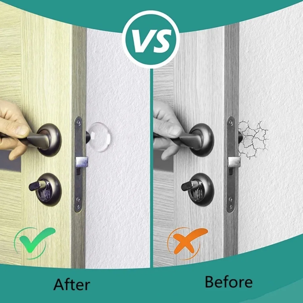 Transparent Soft Silicone Door Stopper Bumper Self-adhesive Stickers Wall Protector Muffler Furniture No Trace Anti-crash Pad door stopper,silicone door stopper,door stopper bumpers,silicone rubber bumpers,silicone door sticker