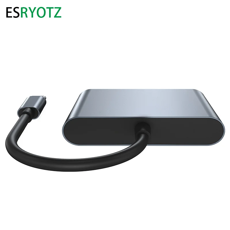 노트북용 고속 충전 도킹 스테이션, C타입 인터페이스, USB C to HDMI 호환 USB-A, USB 3.0, PD 100W, 3 in 1