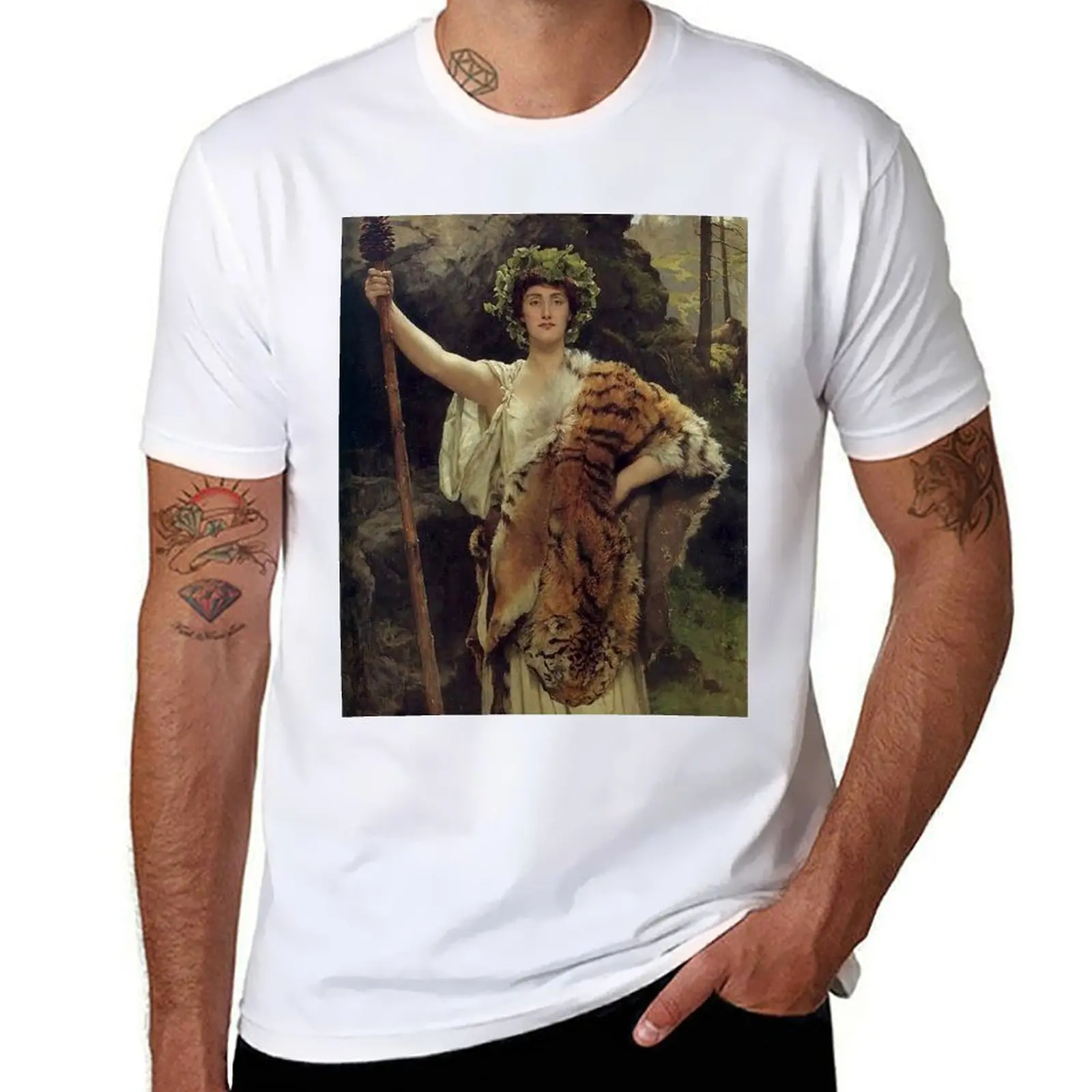 

The Priestess of Bacchus - James Collier T-shirt Aesthetic clothing shirts graphic tees big and tall t shirts for men
