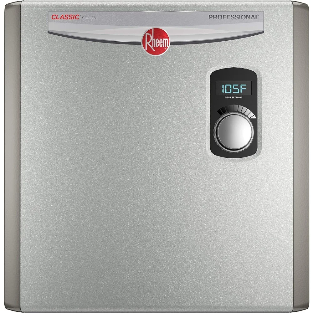 

Rheem RTEX-24 24kW 240V Electric Tankless Water Heater, Gray