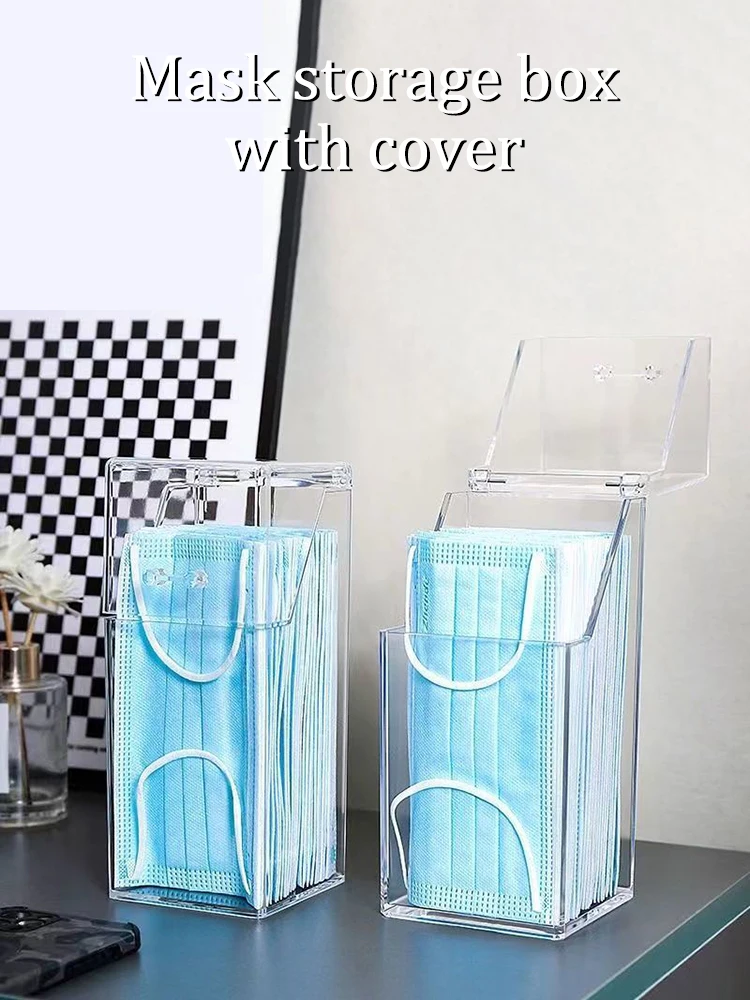Transparent Mask Storage Box For Hallway And Entrance_voghion.com