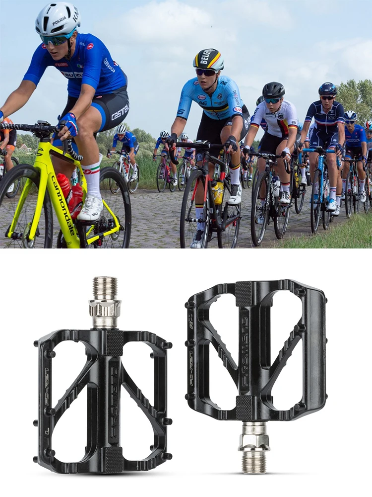 R27 Rennrad-Fahrradpedal, rutschfest, DU-Lager, Fahrradpedal, leichte Fahrradplattform, klassisches Pedal, Fahrradzubehör – Detail 5