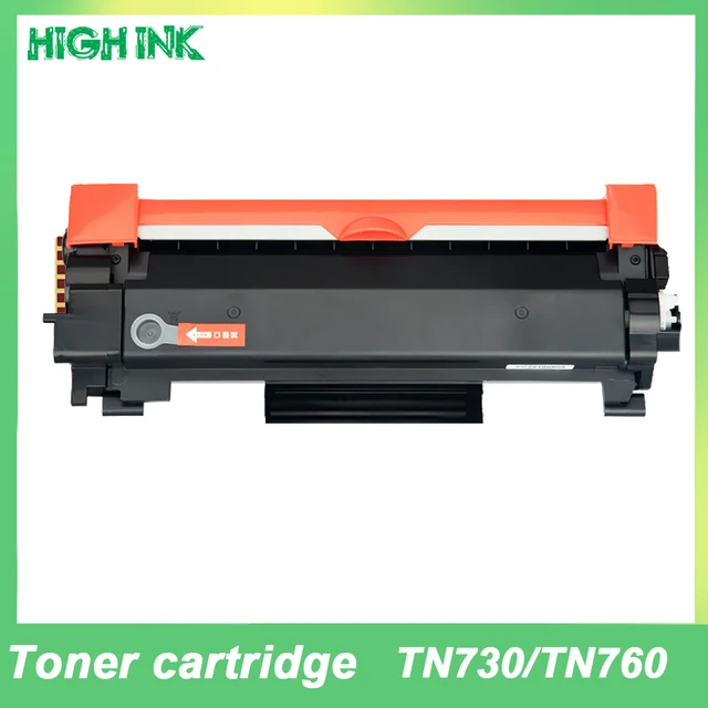 2PK High Yield TN760 Toner Cartridge For Brother MFC-L2710DW L2395DW  HL-L2370DW