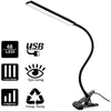 5W LED Clip on Desk Lamp with 3 Modes 11 Brightness  2M Cable Dimmer 14 Levels Clamp Table Lamp 1