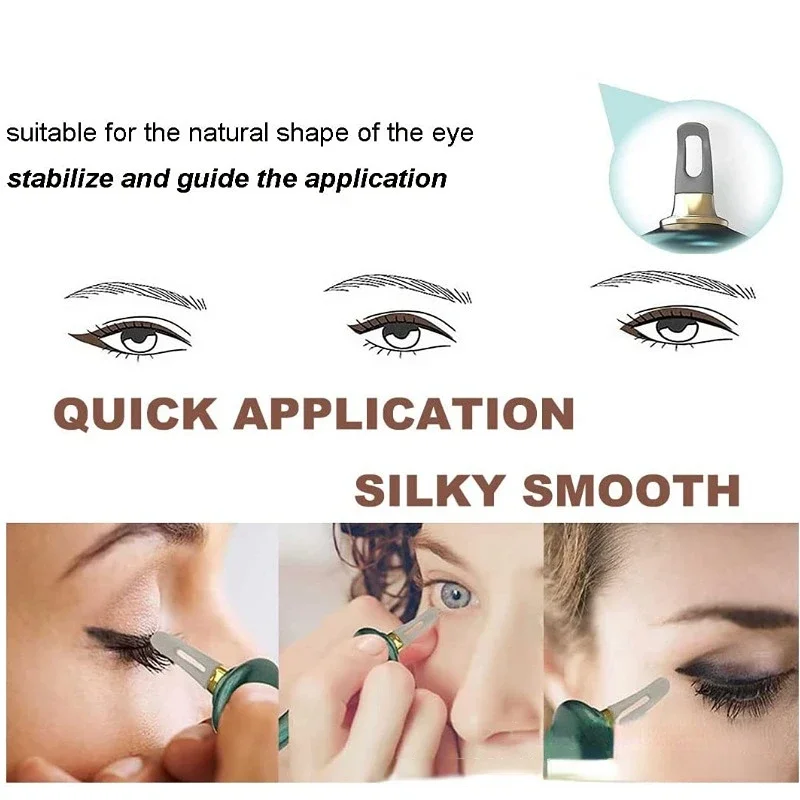 Silicone Eyeliner Guide Tool Hyper Easy No Skip Eye Makeup Styling Drawing Guide Gel Reusable Eyebrow Eyeshadow Brush Tool