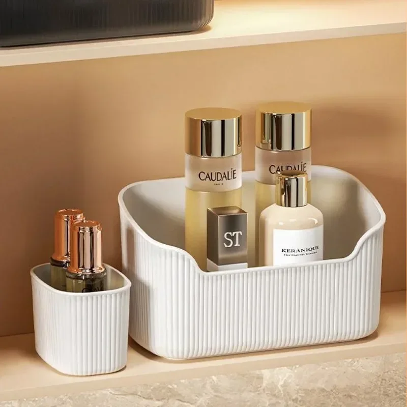 Large Capacity Cosmetic Storage Box, Multifunctional Makeup Organizer for Bathroom & Bedroom – Mirror Cabinet Design Storage 3