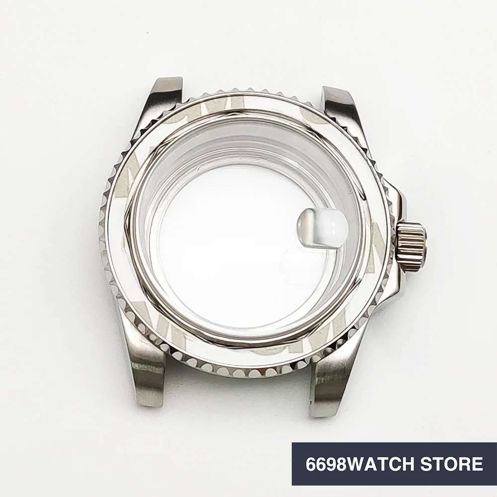 

Мужские часы 40 мм водонепроницаемый чехол 316L коробка из нержавеющей стали прозрачная нижняя крышка сапфировое зеркало подходит для NH35 NH36 8215