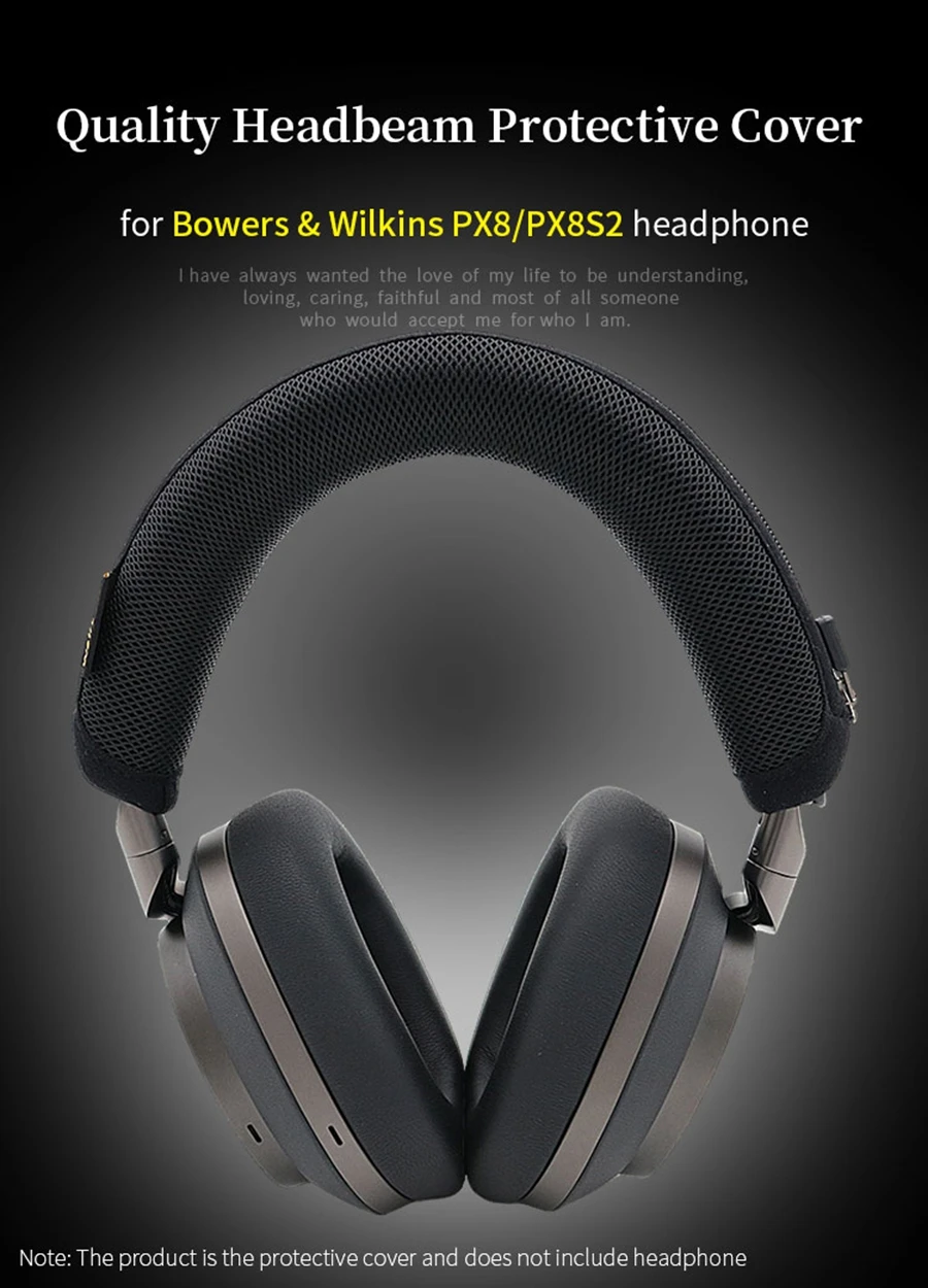 Headphone Head Beam Cover for Bowers & Wilkins PX8 PX8S2 Earphone Protective Case PX8S2 Headset Headbeam Sleeve