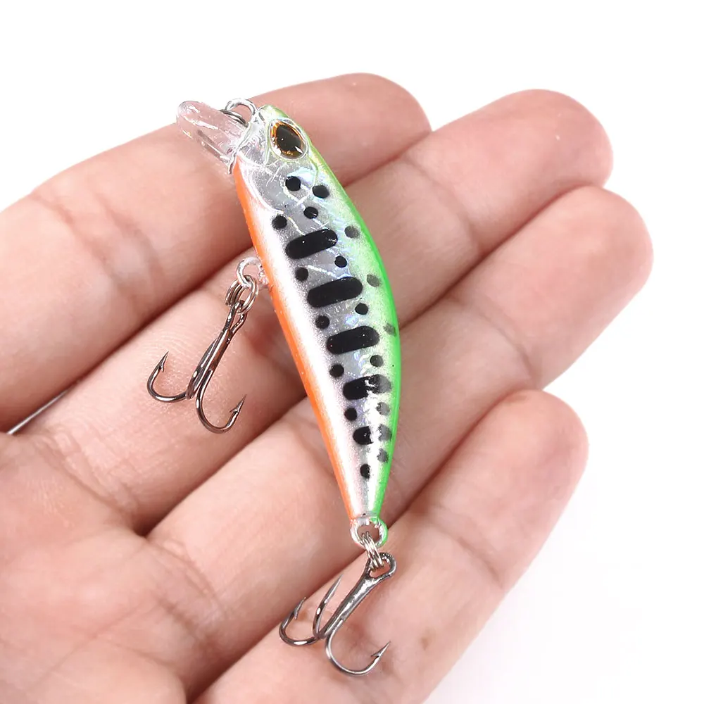 Leurre minnow jerkbait coulant 5.8cm 4.9g pour pêche carnassiers - appât dur black minnow wobbler