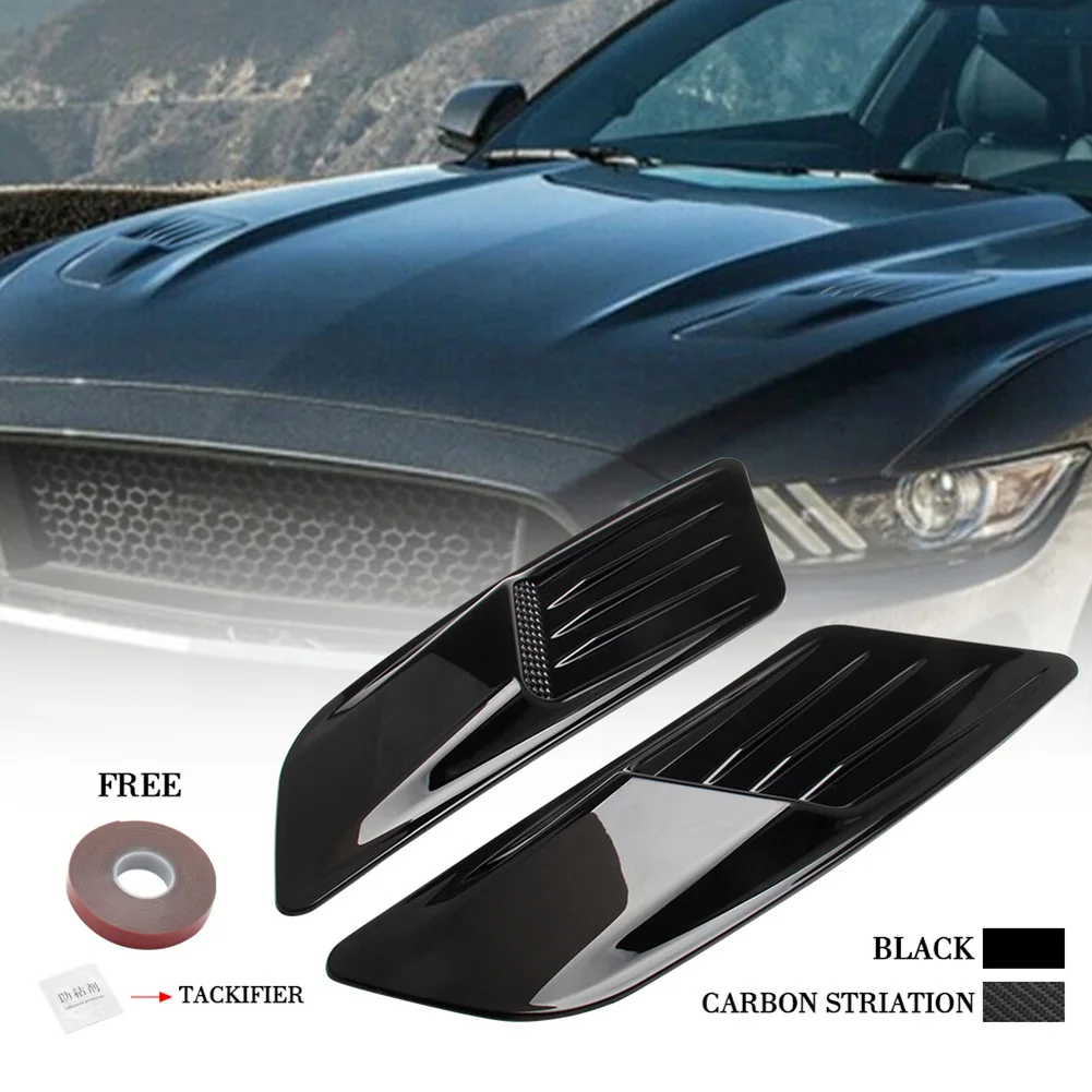 Motorhaube Lufteinlass schaufel Motorhaube Entlüftung abdeckung trimmen für Ford  Mustang 15-17 Zubehör Auto Styling Verkleidung Abdeckung Aufkleber Teile -  AliExpress