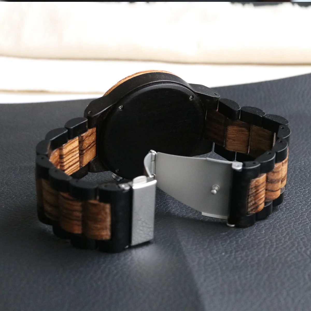 Fashion Wooden Watches For Men Clock Multifunction Quartz Wristwatches Men's Gift Reloj De Madera Personalize Man Wooden Watches_voghion.com