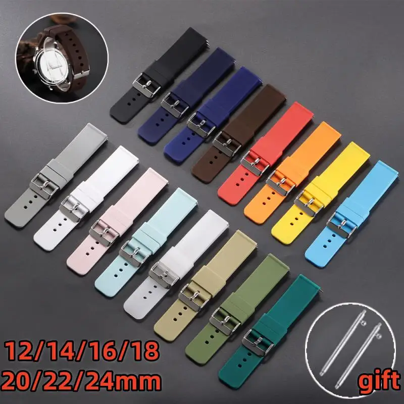 Waterproof Sport Silicone Quick Release Watch Band Strap