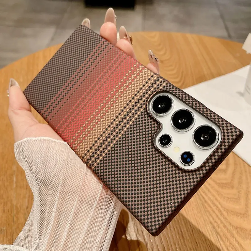Ultra Thin Matte Carbon Fiber Texture Magnetic Case - Premium Hard PC Cover