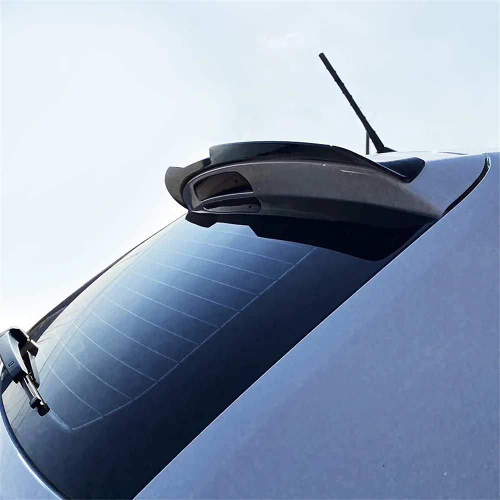 Spoiler Extension Per Volkswagen Polo Aw Mk6 Spoiler Lip Plastica Abs Nero Lucido Per Vw Polo Aw Gti R-Line 2019 + -Up Roof Wing