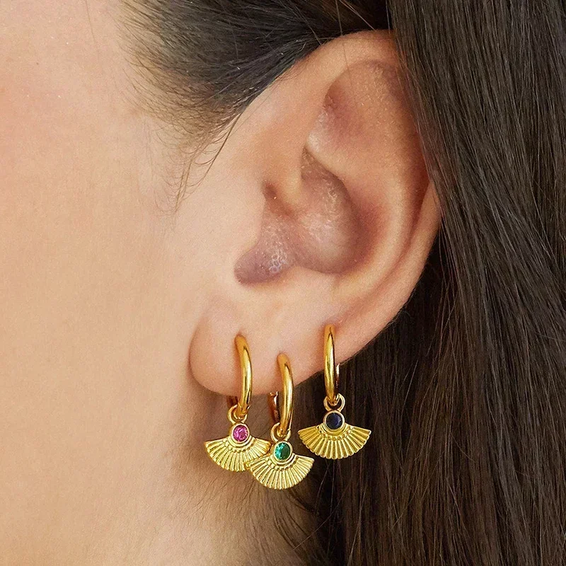 925 Sterling Silver ear needles new in Animal Butterfly Elephant pendant Hoop Earrings Fashion Jewelry For Women Christmas gifts