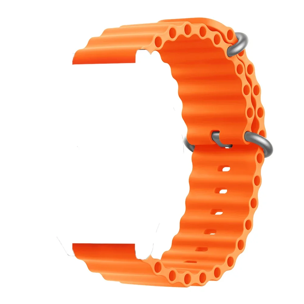Ocean Loop 22mm Sport Silicone Strap Wristband Bracelet