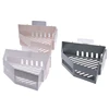 1pcs Wall-mounted No Punching Triangle Shelf Shower Bathroom Corner Toiletries Holder Corner Home Organizer Plastic Storage Rack 3