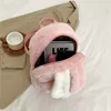 Personalized Plush Backpack For Women In Autumn And Winter, New Cute Rabbit Ears, Plush Women's Backpack, Plush Bag 5