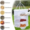 Portable Folding Fish Dryer Laundry Fruit Food Drying Mesh Net Anti-mosquito Dry Rack Hanging Vegetable Fruit Basket 3