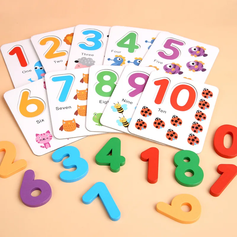 1 Set Kids Math Toys Wooden Colorful Counting Sticks Calculate Game Children Number Cognition Learning Education Montessori Toys 4