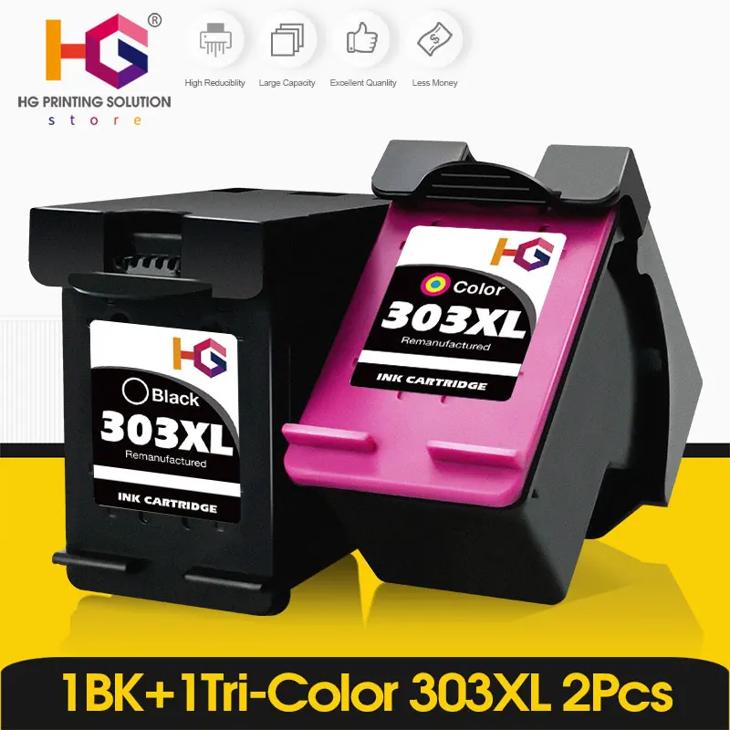 Alizeo Sostituzione 303Xl Cartuccia Di Inchiostro Compatibile Per Hp 303 Xl Hp303 Envy 6220 6230 6232 6234 7130 7134 7830 7855 Stampante