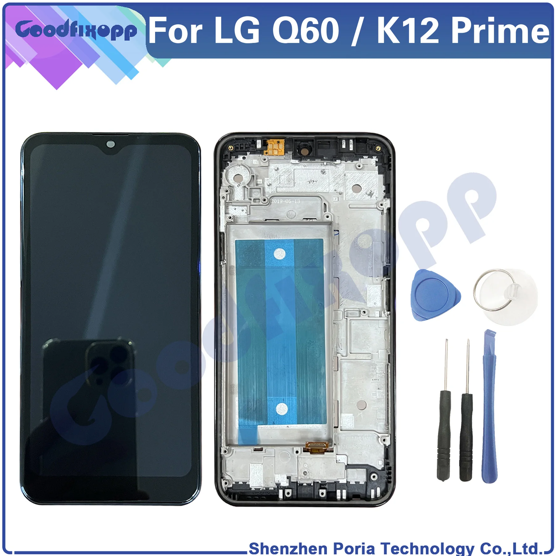 

100% Test AAA For LG Q60 K12 Prime LMX525EAW LMX525BAW LM-X525 LCD Display Touch Screen Digitizer Assembly Replacement