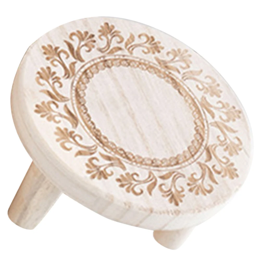 

Small Wooden Flower Stand Plant Stool Indoor Plants Round Bed Potted Display Shelf Holder Pots Office